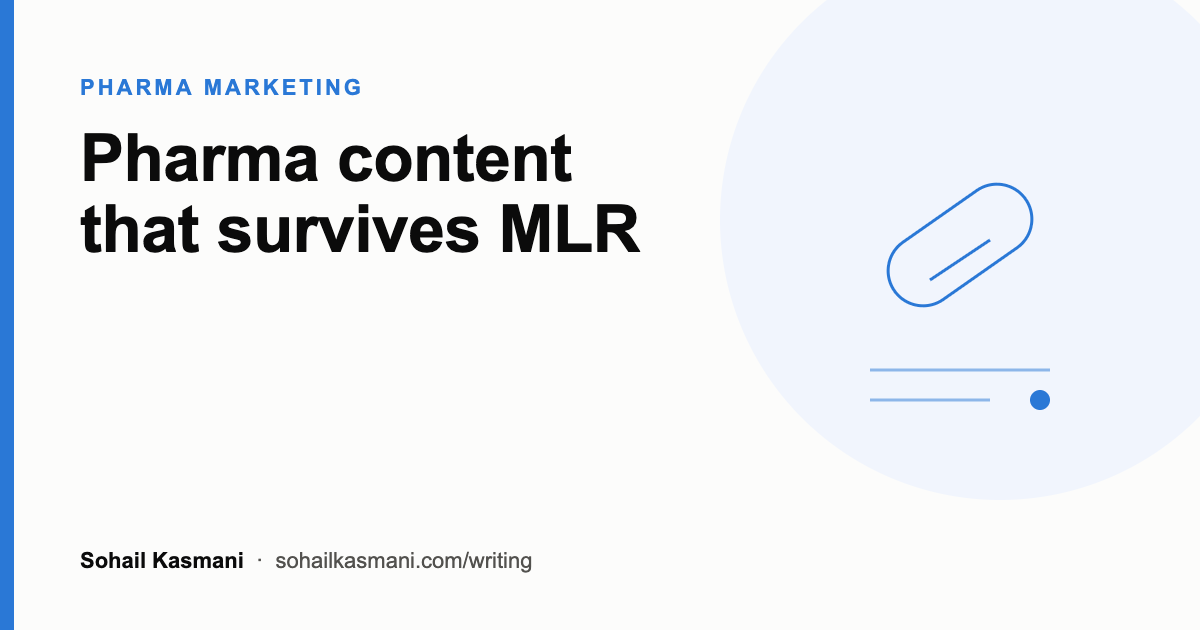 Pharma content marketing in the UK: content that survives MLR