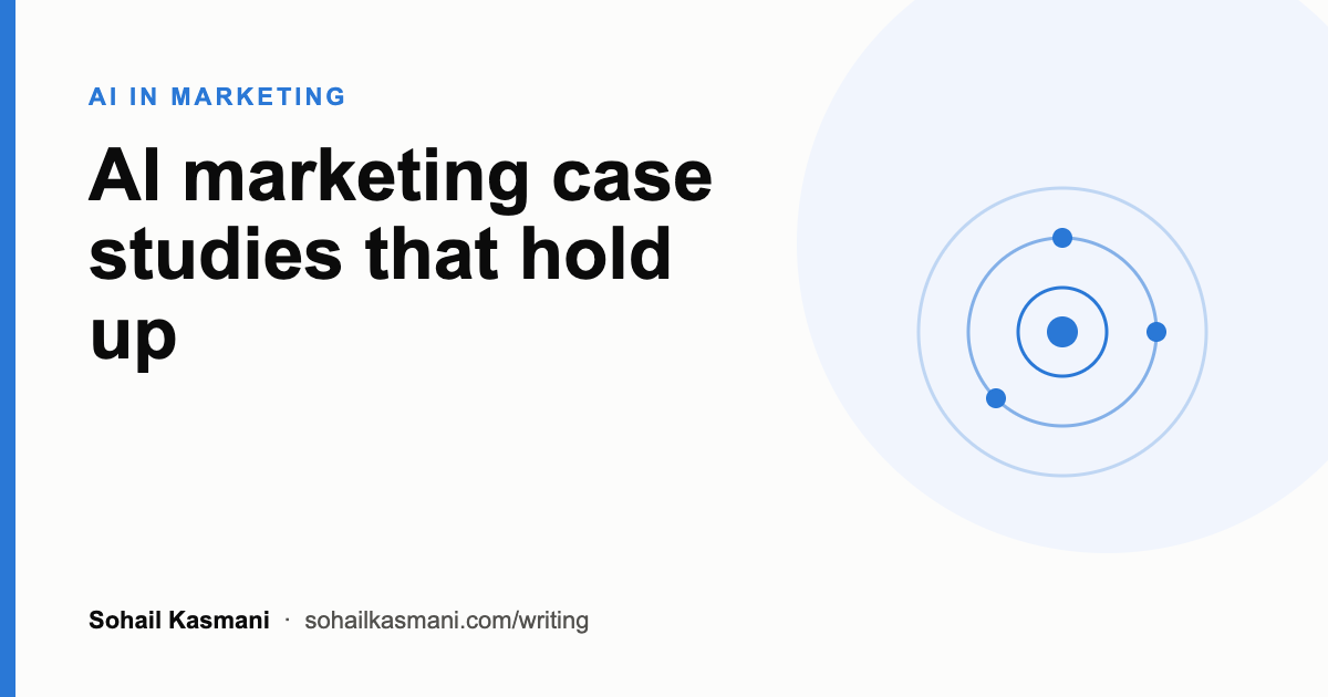 AI in marketing case studies: verified examples, including the UK